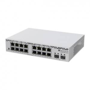 MikroTik CSS318-16G-2S+IN 16-portos gigabites switch 2 db SFP+ porttal