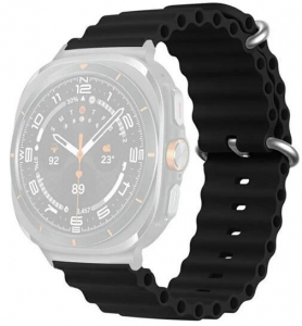 Gigapack Samsung Galaxy Watch Ultra eSIM 47mm (SM-L705) hull&aacute;m mint&aacute;s szilikon p&oacute;tsz&iacute;j fekete (GP-163491)