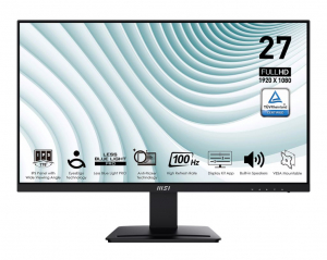 27" MSI PRO MP273A monitor fekete (9S6-3PB4CH-207)