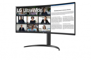 34" LG 34WR55QK-B ívelt monitor