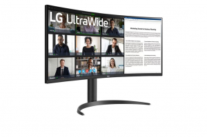 34" LG 34WR55QK-B ívelt monitor
