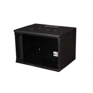 Equip 19" lapra szerelt fali rack szekrény 7U 540x400mm fekete (EWM-07-5440-B)