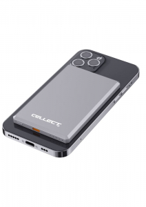 Cellect Slim mágneses Power Bank 5000mAh szürke (CEL-PBANK-SLIM-GR)