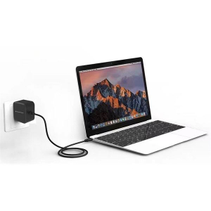 Conceptronic OZUL05BE USB-C h&aacute;l&oacute;zati t&ouml;ltő 100W fekete