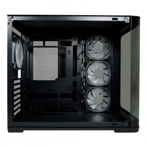 LC Power Gaming 8001B Pro-Storm Dark táp nélküli ablakos ház fekete (LC-8001B-ON)