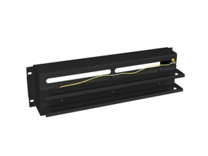 Lanberg 19" 3U fesz&uuml;lts&eacute;geloszt&oacute; panel din s&iacute;nnel TS-35 fekete (AK-VDP103-B)