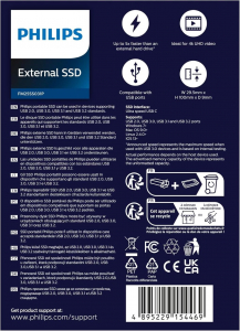 250GB Philips Ultra Speed k&uuml;lső SSD meghajt&oacute; (FM25SS031P/00)