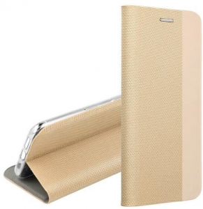 Gigapack Apple iPhone 16 Pro Max textil mint&aacute;s fliptok aranysz&iacute;nű (GP-160247)