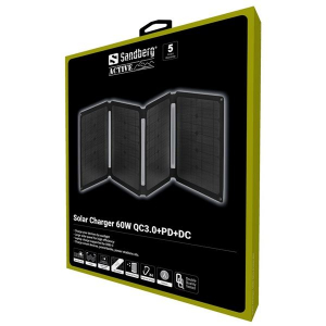 Sandberg 420-80 napelemes töltő 60W QC3.0+PD+DC