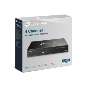TP-Link VIGI NVR1004H 4 csatornás NVR fekete