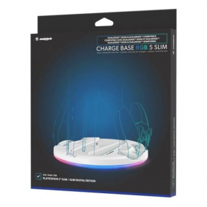 Snakebyte PS5 Charge Base RGB 5 Slim t&ouml;ltő&aacute;llom&aacute;s feh&eacute;r (SB923340)