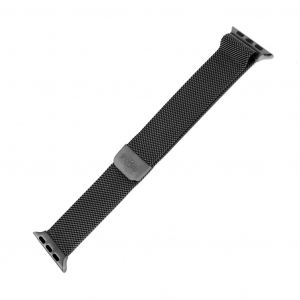 FIXED Mesh Apple Watch 38/40/41mm rozsdamentes acél óraszíj fekete (FIXMEST-436-BK)