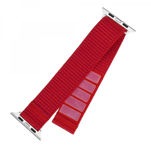 FIXED Nylon Sporty Apple Watch Ultra 49mm szíj piros (FIXNST2-1029-RD)