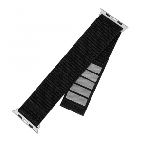 FIXED Nylon Sporty Apple Watch Ultra 49mm sz&iacute;j fekete (FIXNST2-1029-BK)