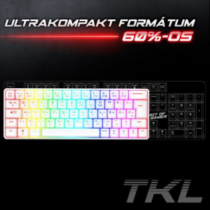 Spirit Of Gamer XPERT K200 Gaming billentyűzet fehér (CLA-XK200WH-HU)