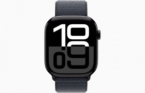 Apple Watch Series 10 (GPS + Cellular) 46mm kozmoszfekete alumíniumtok, tinta sportpánt (MWY53QF/A)