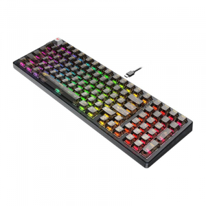 Havit KB875L mechanikus angol gaming billentyűzet fekete-átlátszó