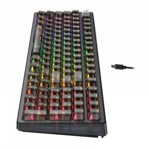 Havit KB875L mechanikus angol gaming billentyűzet fekete-átlátszó