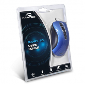 Advance Shape 3D egér kék (S-3D-BL)
