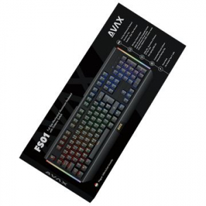 AVAX FS01 Full size mechanikus vezet&eacute;kes alum&iacute;nium billentyűzet Outemu barna switch (5999574480828)