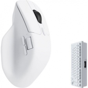 Keychron M6 4K optikai USB / Bluetooth / vezeték nélküli egér fehér (M6-A5 WHITE)