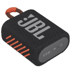 JBL Go 3 vízálló hordozható Bluetooth hangszóró fekete-narancssárga (JBLGO3BLKORANGE)