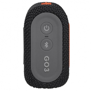 JBL Go 3 vízálló hordozható Bluetooth hangszóró fekete-narancssárga (JBLGO3BLKORANGE)