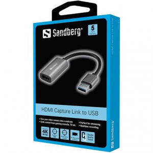 Sandberg HDMI Capture Link - USB-A adapter (134-19)