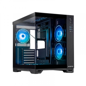 Chieftec VISIO táp nélküli ablakos ház fekete (GM-30B-TG-OP)