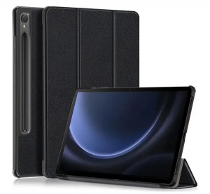 Gigapack Samsung Galaxy Tab S9 FE bőr hatású tablet tok fekete (GP-149329)