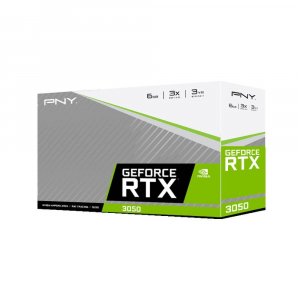 PNY GeForce RTX 3050 6GB DDR6 Verto Dual Fan videokártya (VCG30506DFXPB1)