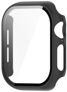 Gigapack Apple Watch Series 10 46mm műanyag fekete v&eacute;dőkeret &eacute;s kijelzőv&eacute;dő &uuml;veg (GP-162673)