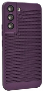 Gigapack Samsung Galaxy S22 (SM-S901) légáteresztő, lyukacsos műanyag tok lila (GP-142564)