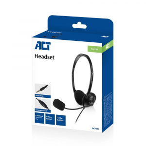 ACT AC9330 headset fekete