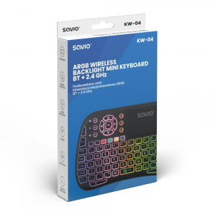 Savio KW-04 ARGB vezeték nélküli mini billentyűzet