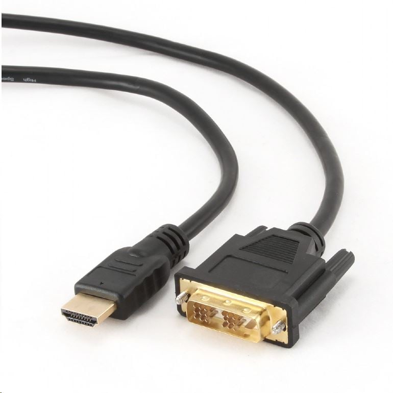 Gembird Cablexpert Adatkábel HDMI-DVI 1,8 m aranyozott csatlakozó (CC-HDMI-DVI-6)