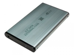 LogiLink 2.5" külső Alu Mobil Rack USB 2.0 SATA ezüst (UA0041A)