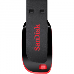 Pen Drive 128GB USB 2.0 SanDisk Cruzer Blade fekete  (SDCZ50-128G-B35 / 124043)