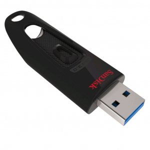 Pen Drive 128GB USB 3.0 SanDisk Ultra fekete  (SDCZ48-128G / 124109)