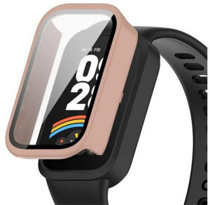 Gigapack Xiaomi Smart Band 9 Active műanyag rózsaszín védőkeret és kijelzővédő üveg (GP-164542)