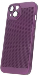 Gigapack Apple iPhone 15 Plus l&eacute;g&aacute;teresztő, lyukacsos műanyag tok lila (GP-144865)