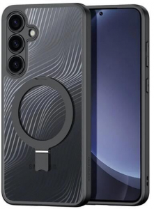 Dux Ducis AIMO Samsung Galaxy S25 (SM-S931) hullám mintás tok fekete (GP-164898)