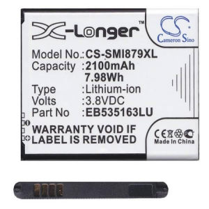 Cameron Sino Samsung Galaxy Grand Duos (GT-I9082) Li-Ion (3.8V/2100mAh, Samsung EB535163LA kompatibilis) akkumul&aacute;tor (CS-SMI879XL)