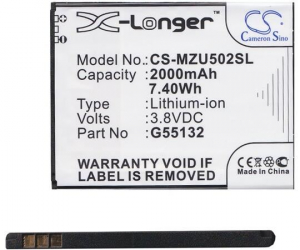 Cameron Sino Navon Mizu M502 Li-Polymer (3.8V/2000mAh, NAVON G55132 kompatibilis) akkumulátor (CS-MZU502SL)