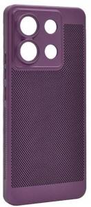 Gigapack Xiaomi Poco X6 légáteresztő, lyukacsos műanyag tok lila (GP-154111)