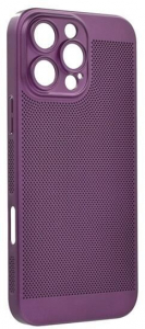 Gigapack Apple iPhone 16 Pro Max l&eacute;g&aacute;teresztő, lyukacsos műanyag tok lila (GP-159936)