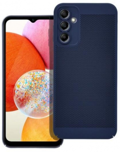 Gigapack Samsung Galaxy A54 5G (SM-A546) légáteresztő, lyukacsos műanyag tok sötétkék (GP-142606)