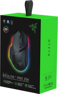 Razer Basilisk V3 PRO 35K vezeték nélküli optikai Gaming egér fekete (RZ01-05240100-R3G1)