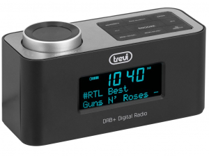Trevi RC 80D6 DAB rádiós ébresztőóra fekete