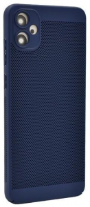 Gigapack Samsung Galaxy A05 (SM-A055F) légáteresztő, lyukacsos műanyag tok sötétkék (GP-151553)